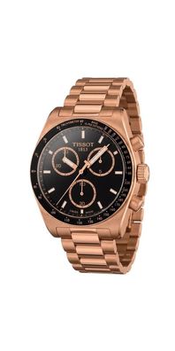 Tissot Herrenuhr PR516 Chronograph Schwarz Roségold Edelstahl T149.417.33.051.00