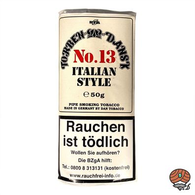 Torben Dansk No. 13 Italian Style Pfeifentabak Pouch von Dan Tobacco 50g