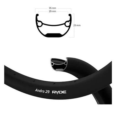 Felge ANDRA 29 29-559 Disc, Ryde, schwarz, 32 Loch, VL=8,5,