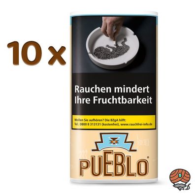 Pueblo Classic Feinschnitt Drehtabak 10x 30g Pouch