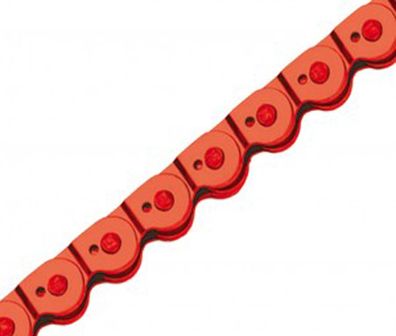 Kette Magic Colour rot für Single Speed 1/2 x 1/8", 102 Glieder,6,6mm, BMX, rial