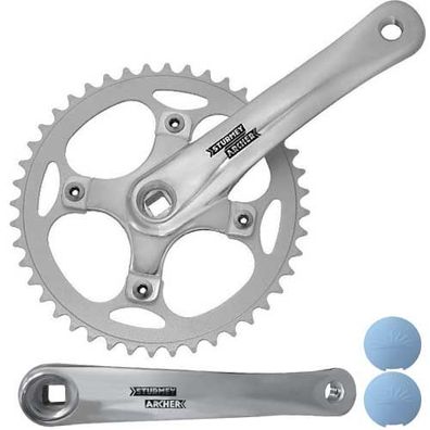 Kurbelsatz FCS750 44 Zähne, 170 mm, silber, ohne Kettenschutz, SunRace, FCS750-BOX