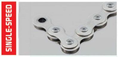 Kette Wippermann Connex 7E8 für E-Bike 1/2" x 3/32", 124 Glieder, 8,8mm