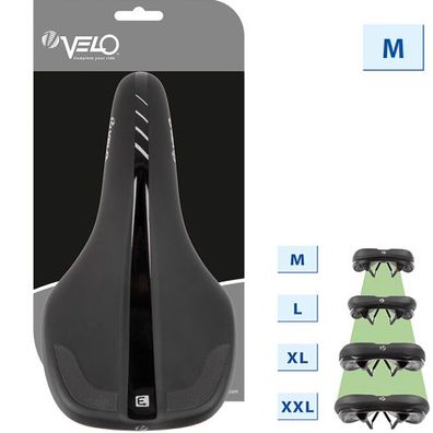 Sattel Velo-Fit E1, Unisex, Größe M, schwarz, Velo, 250550