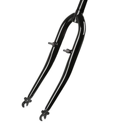 Gabel 20" Gewinde schwarz, Ø 22,2, Schaft 240mm/Gew 130mm, Messingschlager, 392074