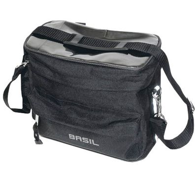 Lenkertasche MALI 8 Liter, Basil, schwarz, Basil, 16010