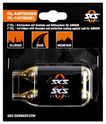 CO2-Kartuschen 2 x 16 g mit Gewinde