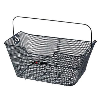 Gepäckträger-Korb 40 x 28 x 18, engmaschig, schwarz , Point, 05100400