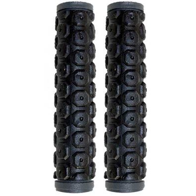 Griffe Schaumstoff VELO Ergo Eva D3, Paar 131mm/131mm, schwarz, Messingschlager,