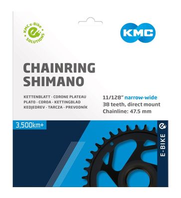 KMC Kettenblatt E-Bike 38T Shimano EP Narrow-Wide, 47,5mm
