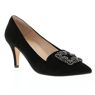 Pumps Marcia Samtziege schwarz