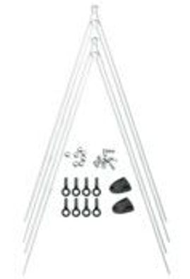 Strebenset (4x V-Strebe 3.4 V2A 345mm. 2 Secuclip und Zubehör