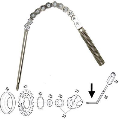 Zugstängchen, kein SRAM, SRAM T3, Point, 10100900