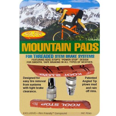 Bremsschuh V-Brake MTB contour, T1 salmon, Kool-Stop, T1-385