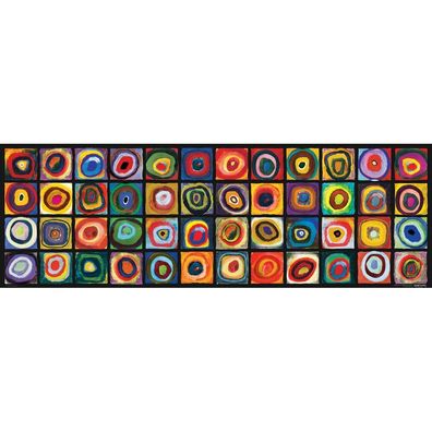 Eurographics Panoramapuzzle Farbstudie der Quadrate 1000 Teile