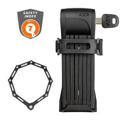 Faltschloss FOLD Lite 80 AXA, Stahl, L=800mm, Ø=5mm, schwarz