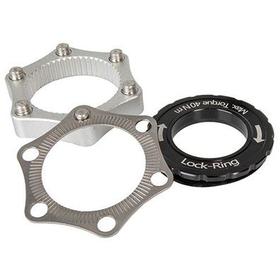 Centerlock Adapter ADA DB CL, M-WAVE, für Scheibenbremsen, schw