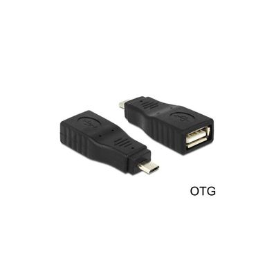 DELOCK USB Adapter A -> micro B Bu/St OTG