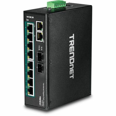 TRENDnet Industrie Switch 10Port Gbit PoE+ Metall