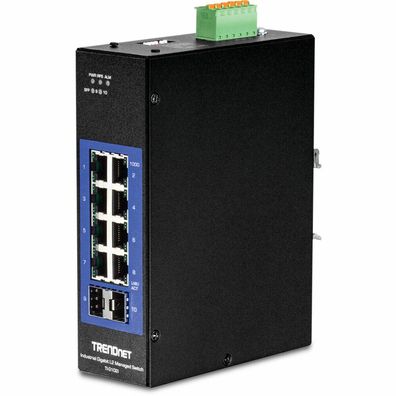 TRENDnet Industrie Switch 10 Port Gbit L2 Managed DIN-Rail