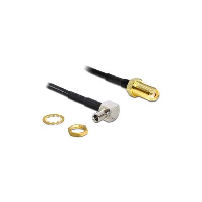 DELOCK HF Kabel SMA -> TS-9 90° Bu/St 0.17m