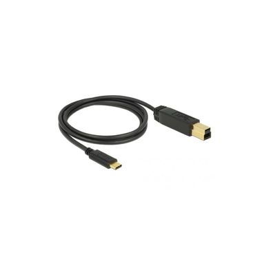 DELOCK Kabel USB 3.1 Gen2 C > B 1.0m schwarz