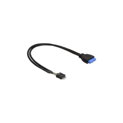 DELOCK USB3.0 Kabel Pinheader 19pin -> 8pin Bu/St 0.4