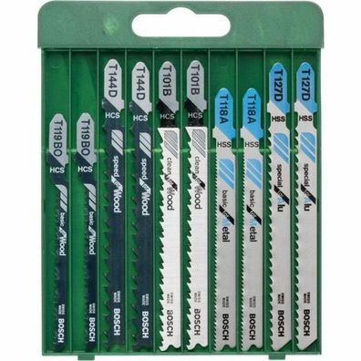 BOSCH Mixed Wood and Metal Stichsägeblätter-Set 10-teilig