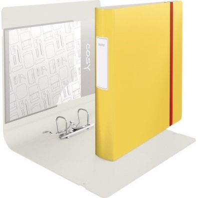 Ordner Active Cosy 1039 - A4 318 x 308 mm gelb 65 mm schmal 180° Mechanik Polyfoam