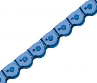 Kette Magic Colour blau für Single Speed 1/2 x 1/8", 102 Glieder,6,6mm, BMX, rial