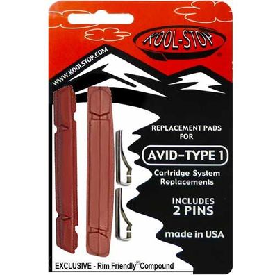 Bremsgummi V-Brake -AVID1-, R2 salmon, Kool-Stop, R2-485