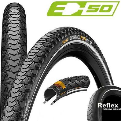 40-622 Contact Plus, E-50, Draht, Reflex schwarz, Continental, 0101816