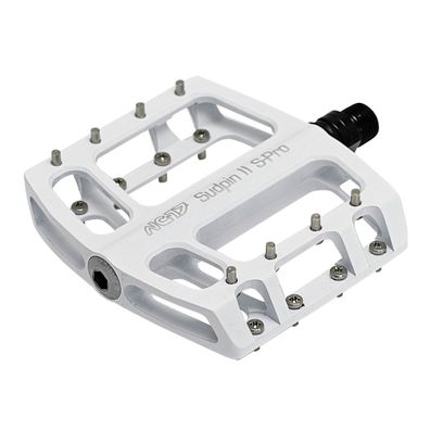 NC-17 Plattformpedal Sudpin II S-Pro CNC, Alu, Präzisionslager, weiss