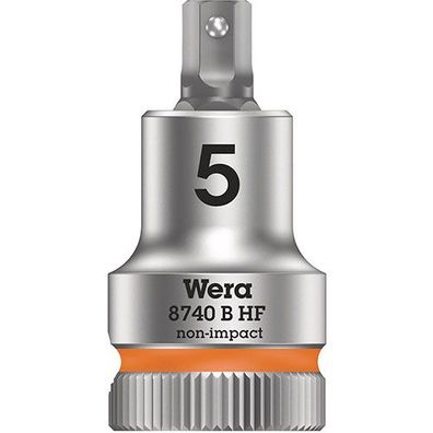 8740 B HF Zyklop Bitnuss, Wera, 3/8"-Antrieb, 5,0 x 107,0 mm