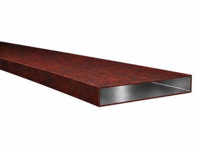 Aluminium Vierkantrohr Rechteckrohr Pulverbeschichtet Aluminiumprofil 180x20 Corten