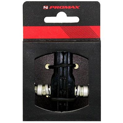 Bremsschuh Promax, V-Brake schraub, asymm, schwarz, 70 mm, 1 Paar, für Alufelge,