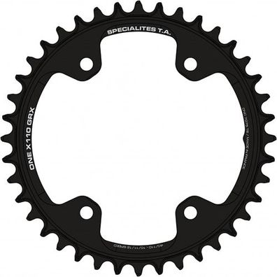 Kettenblatt X110 GRX Mono Graval, 44 schwarz, single, 10/11/12-f, TA, PL-481103C9-44