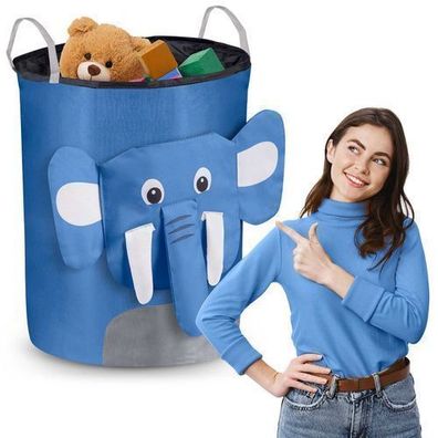 Nukido-Spielzeugkorb - blauer Elefant