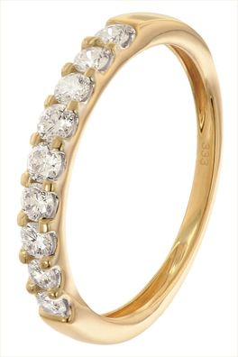 GLIZZ Schmuck Damenring 333 Gold mit Labor-gezüchteten Diamanten GL1280