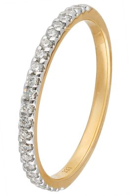 GLIZZ Schmuck Damenring 333 Gold mit Labor-gezüchteten Diamanten GL1274