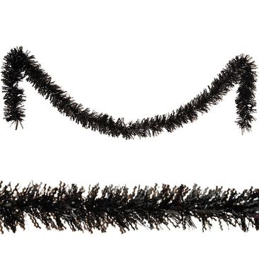 narrenwelt Girlande schwarz Deko Boa Universal festlich Girlande mit Glanz 2 mtr DEKO