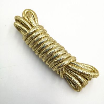 Disko Glitzer Karneval Schnürsenkel Laces rund 6 Farben L 100 - 140 x 4mm