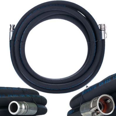 Rosfix Putzschlauch DN25 5M – Camlock Kupplung | 40 bar Druck | für Putzmaschine
