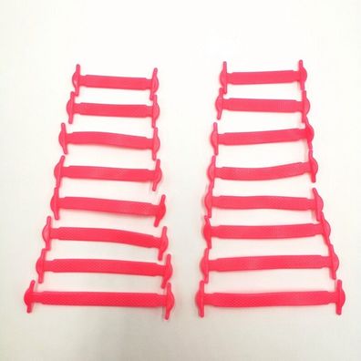 12x oder 16x elastische Silkon Laces Schnürsenkel auch für Kinder 12 Farben