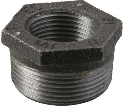 Temperguss Reduzierstück Nr. 241 schwarz 11/2"x11/4"