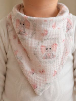 Halstuch, Babyhalstuch, Elefant, Spuktuch, Babyspuktuch, Handmade,