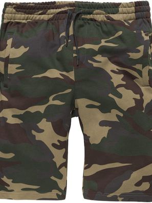 Vintage Industries kurze Sweat-Hose Greytown Shorts Woodland Camo