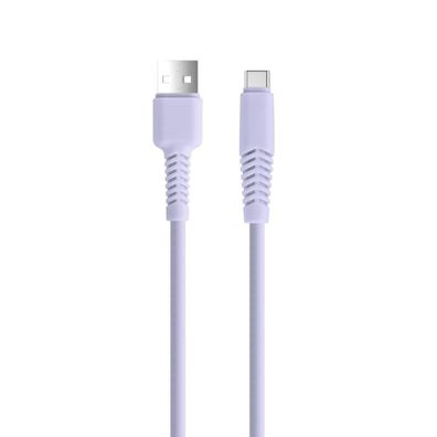 Setty Ladekabel USB-A auf USB-C KSA-C-1.529 1,5m 10.5W 2,1A Violett