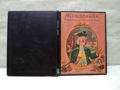 Münchhausen Erich Kästner Walter Trier EKZ Einband DEGB Bücherei