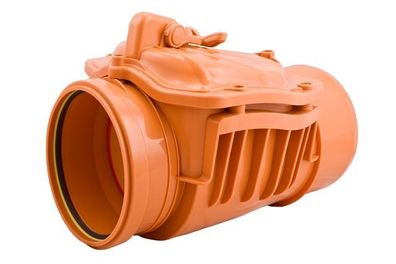 airfit Rückstauklappe DN 200, rotbraunmit zusätzlichem Handverschluss